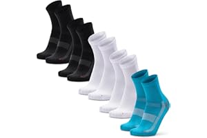 DANISH ENDURANCE Calcetines Deporte Hombre y Mujer de Media Caña, Pack de 3 o 5 - Ropa Deportiva, Padel, Running, Gym, Crossfit