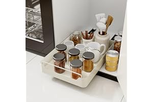 Giklux Cajones Extraibles Deslizantes Cocina, 35 * 42 CM Cajon Telescopico Adhesivo, Cajon Bandeja Extraible Mueble, Gaveta Deslizante para Cocina, Organizador de Cocina