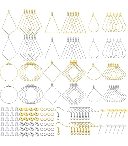 100 Ganci Per Orecchini In Ottone Bronzato 16mm - Per Creazioni Gioielli Fai Da Te - Foto 3