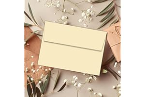 Me Loovely Premium Envelopes120gsm C6 114mm x 162mm Self Seal Envelope for Stationery Posting Mailing Home Office & E-Commerce (Cream, C6 Size, Pack of 40)