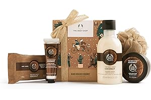 The Body Shop Coconut Festive Essentials Body Butter Soap hand cream shower Cream Gift SET