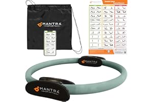 ‎MANTRA SPORTS Pilates Ring Magic Circle, Pilates Ausrüstung Beckenbodenverstärker für Frauen, Innerer Oberschenkel Trainer, Gesäß- & Po Toner, Wand Pilates Kreis Oberschenkel Master Oberschenkel-Toner, Core Balance