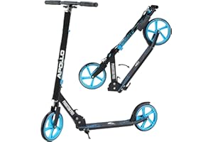 Apollo Trotinette aux Roues XXL - 200mm - Trotinette Freestyle de Ville Phantom Pro - City Scooter Pliable et à Hauteur Ajustable pour Adultes et Enfants