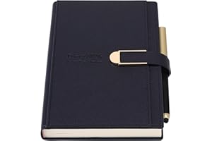 Mljtoyo Diary 2026 Day to Page A5, Jan 2026-Dec 2026, Daily Planner Schedule Organiser with Pen, Hardcover Agenda Diary Planner with Stickers,Inner Pocket,Premium Thicker Paper (Blue, A5)