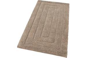 emmevi Tappeto Bagno Puro Cotone Elegante Morbido Antiscivolo Giro Water Bidet Set 3 Pezzi Marrone