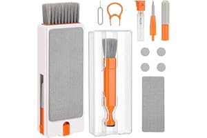 Yifmoo 11 in 1 Tastatur Reinigungsset,Airpods Reinigungsset,Keyboard Cleaner,Multi Cleaner Reinigen Bürste Reiniger Stift für Tech Technik Gadget Laptop Handy Screen Smartphone Earphone
