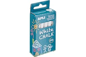 APLI kids Box Chalk, White, Round (14576)
