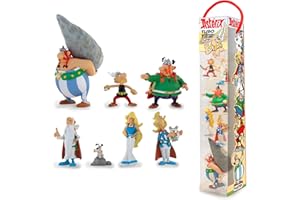 Plastoy SAS 70385 - Asterix Dorfbewohner - Tube (7 Figuren), Mulitcolor