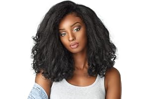 KINDPACK Sensationnel Curls Kinks & CO Alle Lockenarten von 3B-4C Instant Weave 1/2 Halbperücke – IW Rain Maker (1B)