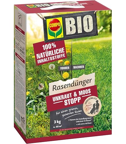 COMPO BIO Rasendnger Unkraut & Moos Stopp 20 kg entzieht Unkrautsamen die  Wachstumsgrundlage : Amazon.de: Garten