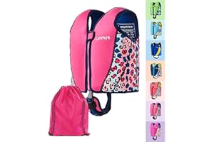 Limmys Premium Kids Swim Vest - Toddler Swim Jacket and Buoyancy Swimming Aid - Modern Design Swimming Vest for Boys, Girls and Babies - Drawstring Bag Included
