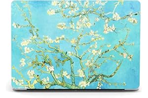 Berkin Arts Case for 13.5" Microsoft Surface Laptop 5/4/3/2, Alcantara Palm Rest for Model 1769/1867/1958/1950 with Keyboard Cover & Screen Protector Cloisonnism(Almond Blossom by Van Gogh)