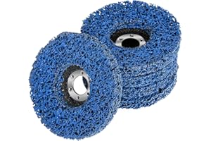 UNNOSIN 5 Stück 125mm CSD Scheibe Schleifscheibe, Grobreinigungsscheibe Reinigungsscheibe Nylongewebescheibe Schleifscheiben für Winkelschleifer Reinigen, Entfernen von Farbe Rost Schweißnähte und Oxidation