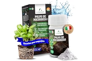 LERAVA® Micorrizas en Polvo 50g – Hongos Micorrícicos Naturales – Enraizamiento de Esquejes, Orquídeas – Abono Orgánico Soluble para Plantas de Interior y Exterior, Jardín, Cultivo Hidropónico