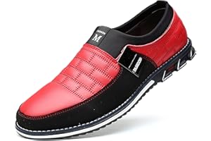 COSIDRAM Mens Casual Shoes Sneakers Slip on Loafers Comfort Fashion Walking Mocassins Business Work Dress