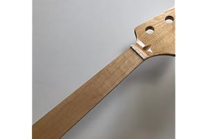 NC 4-saitiger E-Bass-Gitarrenhals, 20 Bünde, 86,4 cm, Griffbrett aus Ahorn, 38 mm Sattel, glänzend