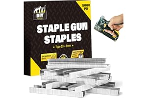 SOL 5000pk Staple Gun Staples Type 53-8mm – Heavy-Duty Galvanised Staples for Upholstery, DIY, and Office Use – Compatible with Most Staple Guns – Durable & Reliable Refill Pack