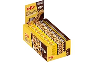 ORO SAIWA Oro Vitasnella, Barretta ai Cereali Integrali con Cioccolato Fondente e Nocciole, Cotto al Forno, Fonte Naturale di Fibre, 25x40g (25 barrette da 40 grammi)