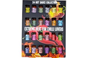 BAYTRADE Hot Sauce Gift Set |24 Bottles Hot Sauce Gift Sets for Men | Chilli Sauce Gift Set | Christmas Gifts For Men Women Adult |Christmas Food Gifts for Men | Cooking Gifts Spicy Sauces Chef Gifts Xmas