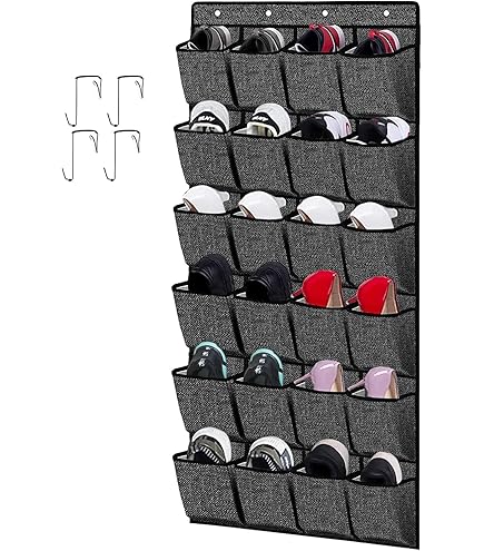 LM 322/2 Schoenenrek, smal hangend, wand- en deurorganizer voor schoenen, opbergsysteem, kledingkast, schoenenopslag, ruimtebesparend, van metaal, 42 cm breed, wit