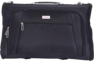 Slimbridge Cabin Hand Luggage Garment Suit Carrier Bag 55 cm 1.6 kg 44 litres 3 Suits Capacity, Rha Black
