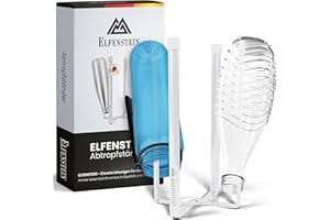 ‎ELFENSTEIN Elfenstein Flaschen Abtropfständer - Flaschenständer zum Abtropfen - Metall Abtropfgestell Flaschen klappbar - Flaschenhalter Küche 100% standfest, Küchen Gadgets praktisch