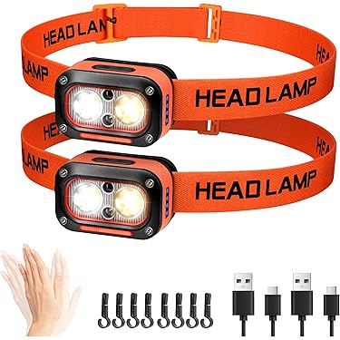 Hoofdlamp, USB hoofdlamp led oplaadbaar met