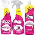 The Pink Stuff Cleaning Products Set - Pack of 3 - Multi-Purpose Cleaner (850ml), Oxi Stain Remover (500ml) and Cream Cleaner (500ml)