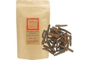 SPICY DELI Pimienta Larga de Java "Indonesia" 100gr. Premium Calidad. "Bolsa Kraft Resellable".