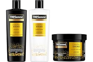 TRESemmé Mascarilla, sérum y aceite capilar Lamellar Shine pack de tratamiento capilar con tecnología Lamellar patentada 440 ml + 200 ml + 75 ml pack de 3