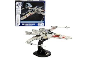 4D Build - MAQUETA CAZA ESTELAR T-65 ALA-X - Puzzle Star Wars 3D - Juguetes de Star Wars - Maquetas Juego Construcción - Puzzles para Adultos y Niños - 6069813 - Juguetes Niños 12 Años +