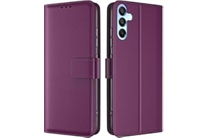 TQIAHF Cover per Samsung Galaxy A55 5G Cover Custodia a Libro in Pelle con Porta Carte Magnetica Libretto Portafoglio Flip Case Antiurto Cover Telefono Custodia per Samsung Galaxy A55 5G,Viola Scuro