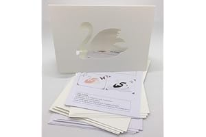 Iris Folding Card Pack SWAN C5 Size Makes 4 Cards DeeCraft