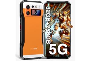 DOOGEE V20S nietłukący się telefon komórkowy 5G [2024], 32 GB + 256 GB 6,43'' 2K +1,58" ekran AMOLED, 50 MP+24 MP noktowizor, 6000 mAh/33 W, nietłukący się smartfon Android 13, IP68/IP69K/NFC/OTG,