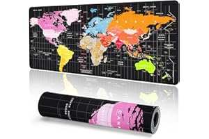 EFISH XX Large Gaming Mouse Map Pad 35.4X15.74X0.12 Inch(900X400X3MM),with Non-Slip Base,Waterproof and Foldable Pad,Desktop Pad Suitable for Gamers,Suitable for Desktop,Office and Home,Black