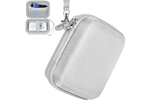 casmilee Digitalkameratasche für Digitalkamera Fotokamera Kompaktkamera FHD 1080P 36MP 2,4" LCD Wiederaufladbare, nur kleine Aufbewahrungsbox (Grau)