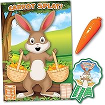Oster Spiel 'Pin The Egg' Für Kinderpartys – Bis 24 Spieler, Mit Häschen-Poster & Hähnchen-Maske