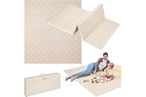 LIONELO Zora Lekmatta 180×201 cm – Tjock XPE Skummatta 1,5 cm med 6 Bitar | Vändbar Luktfri & Vattentät Babymatta, Halkfri och Slitstark Krypmatta för Barn 0+, Hopfällbar med Bärväska