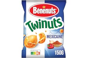 Benenuts Twinuts Cacahuète enrobée croustillante saveur mexicaine 150 g