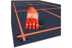 Cortable Temporary Pickleball Court Lines - The Original - Portable Pickleball Court Marking Kit, Lines for Court Outdoor or Indoor, Pickle Ball Court Dimensions, No Measuring Needed, Net Not Included