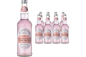 Fentimans Pink Grapefruit Tonic Water - Botanically Brewed Soft Drink - Exquisitely Crafted & Refreshing Soft Drinks - Gluten Free and Vegan Friendly - 8 x 500ml Bottles