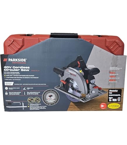 Parkside PHKSA 20 A2 Accucirkelzaag zonder accu en oplader, groen