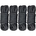 SHADDOCK Boat Dock Line Rope Double Braid Nylon Boating Dock Lines Rope Mooring Rope Ultra Strong and Soft Anchor Rigging Line Boat Accessories,16.5ft,3/8inch