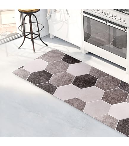 Tappeto Passatoia Cucina 52x340cm - Fronte Poliestere, Retro PVC Antiscivolo, Lavabile, Made In Italy - Foto 12