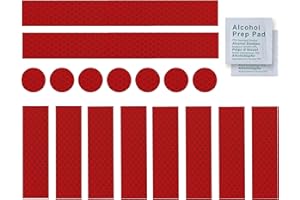 INDIAN STORE 24 3M Diamond Grade 4092 pegatinas de advertencia cinta de advertencia de seguridad, película reflectante impermeable Coches Motocicletas Casco Bicicleta Vehículos (Red 17 Pieces)