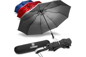 VAN BEEKEN Regenschirm Winddicht I Windbeständiger Reiseschirm mit Teflon I Leichter Kompaktschirm I Mini Regenschirm Tragbar Faltschirm für Herren Damen