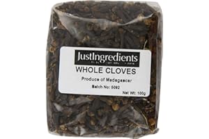 JustIngredients Essentials Cloves 100g, Whole Cloves for Tea, Water and Creating Spice Blends