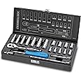 Channellock 34212 1/4" Drive Metric Socket set, 21 Piece