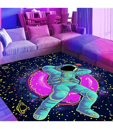 Ganekihedy Galaxy Star Tapis de salon antidérapant