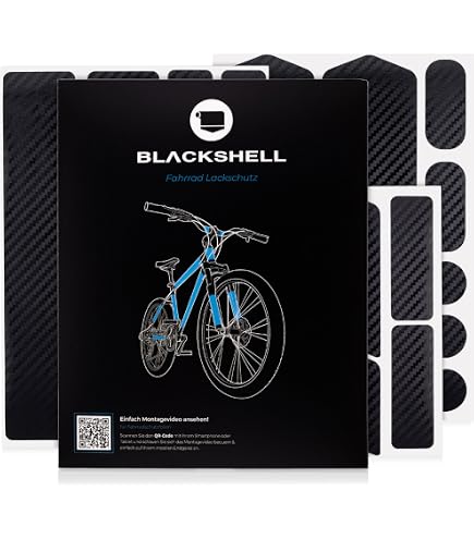 Feliciay 2 Stücke Fahrrad Rahmenschutz Kettenstreben Schutz Folie,Fahrradrahmen Aufkleber Set, Fahrradkette Schutzkettenstreben Rahmenschutz Geeignet für Mountainbikes, Rennräder(Schwarz+Klar) Sport & Freizeit